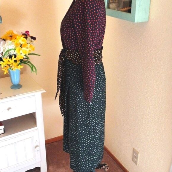 Zara Woman True Wrap Polka Dot Dress - Picture 5 of 11